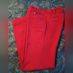 New York & Company 7th Avenue Design Studio red Slacks size 6